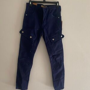 Women's Skinny Jeans in Navy Blue